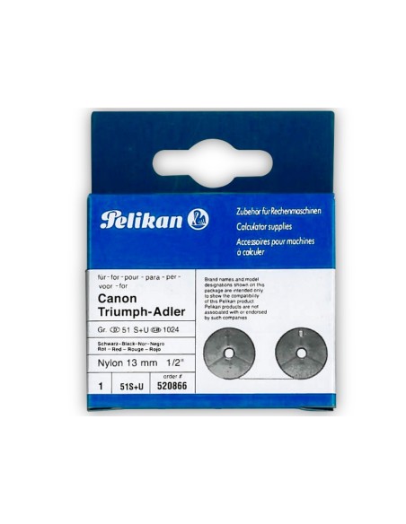 Cinta para maquina pelikan grupo 51 nylon negro/rojo