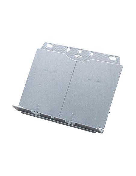 Atril fellowes para libros plastico gris medidas 244x295x50 mm
