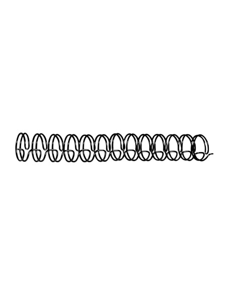 Espiral wire 3:1 11 mm n.7 negro capacidad 90 hojas caja de 100 unidades