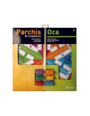 Parchis con oca tablero grande 6 jugadores...