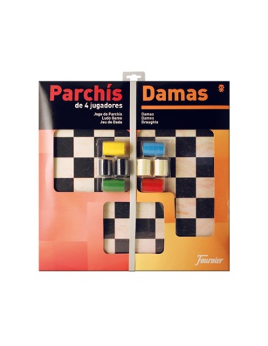 Parchis con damas tablero grande 4 jugadores...