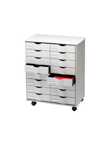 Mueble auxiliar paperflow para oficina negro 16...