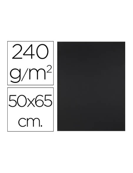 Cartulina liderpapel 50x65 cm 240g/m2 negro