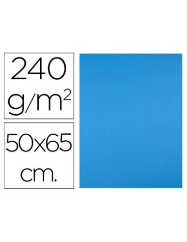 Cartulina liderpapel 50x65 cm 240g/m2 azul