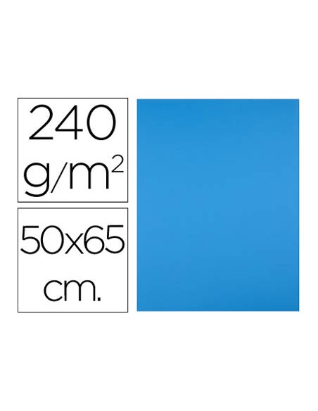 Cartulina liderpapel 50x65 cm 240g/m2 azul