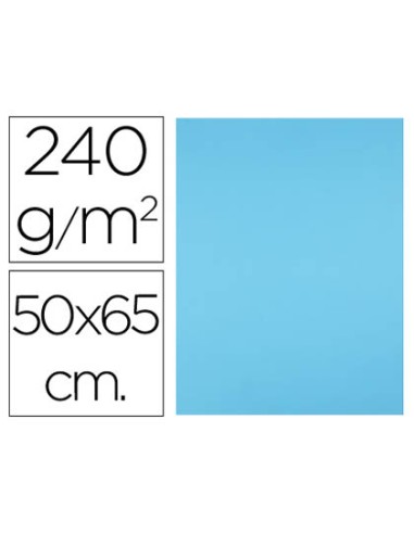 Cartulina liderpapel 50x65 cm 240g/m2 azul...