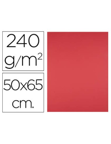 Cartulina liderpapel 50x65 cm 240g/m2 rojo