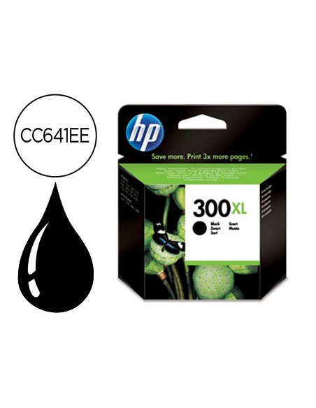 Ink-jet hp 300xl negro dj f4224 aio dj d2560 600 pag