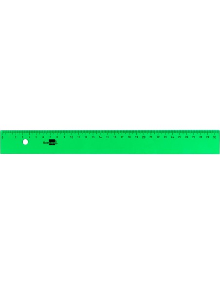 Regla liderpapel 30 cm acrilico verde
