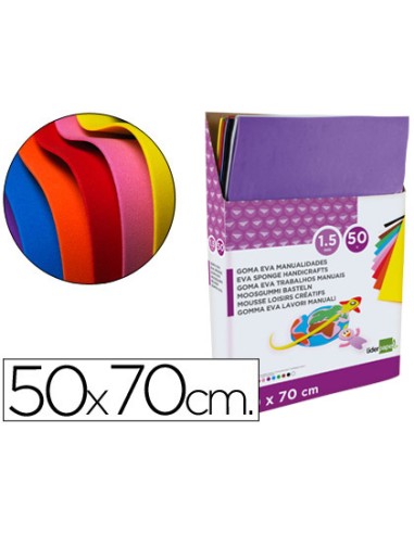 Goma eva liderpapel expositor de 50 planchasx10...