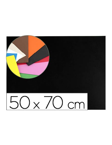 Goma eva liderpapel 50x70cm 60g/m2 espesor 1.5mm negro