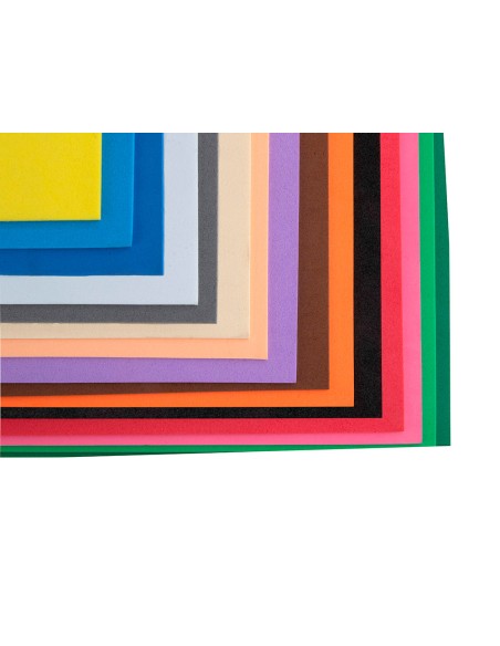 Goma eva liderpapel 50x70cm 60g/m2 espesor 1.5mm negro