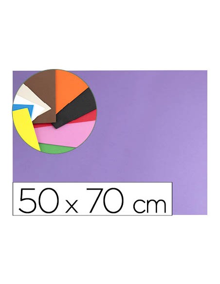 Goma eva liderpapel 50x70cm 60g/m2 espesor 1.5mm lila
