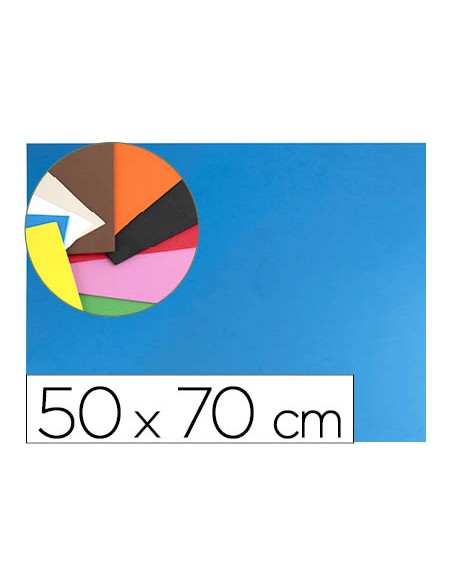 Goma eva liderpapel 50x70cm 60g/m2 espesor 1.5mm azul