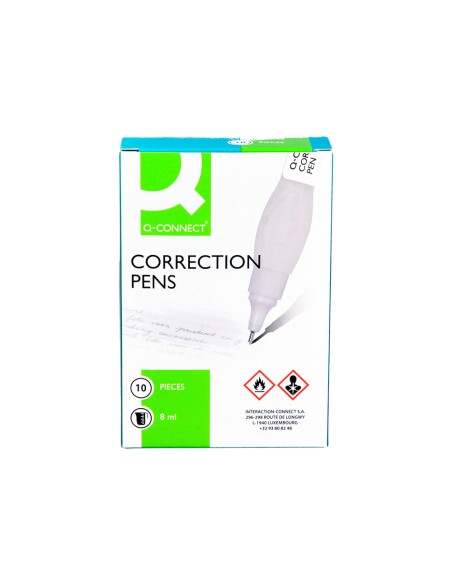 Corrector q-connect lapiz con punta metalica 8 ml