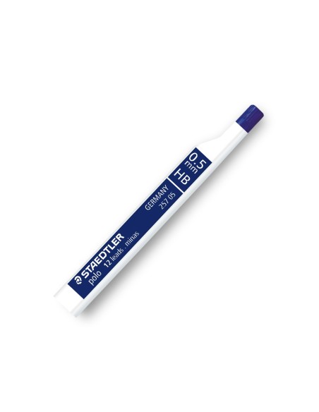Minas staedtler grafito 0,5 mm hb polo 257 tubo con 12 minas