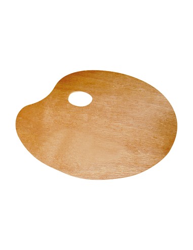 Paleta madera liderpapel ovalada tamaño 20x30...