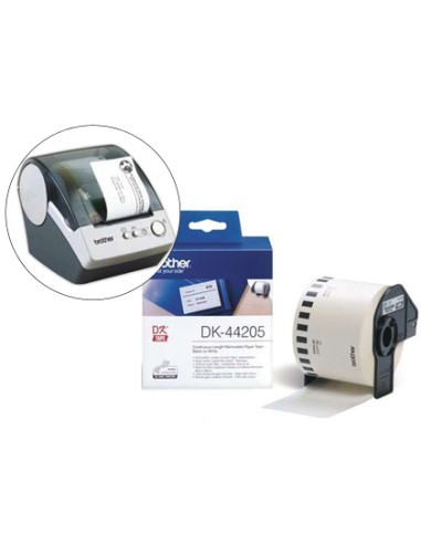 Etiqueta brother dk44205 cinta papel continuo...