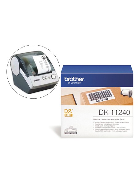Etiqueta brother dk11240 para impresoras de etiquetas ql-multiproposito- 102x51mm 600 etiquetas-