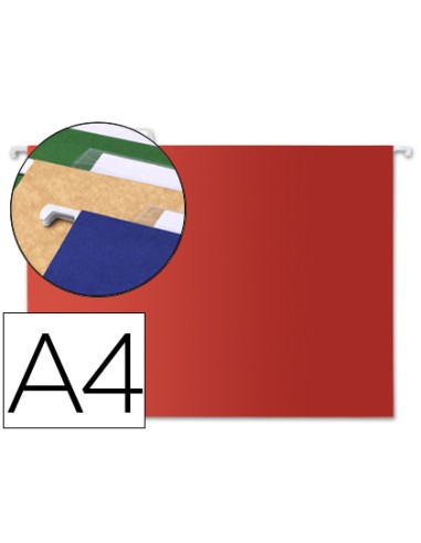 Carpeta colgante liderpapel a4 color rojo