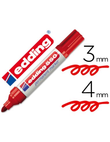 Rotulador edding punta fibra permanente 550...