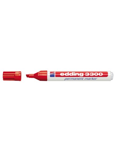 Rotulador edding marcador 3300 n.2 rojo punta...