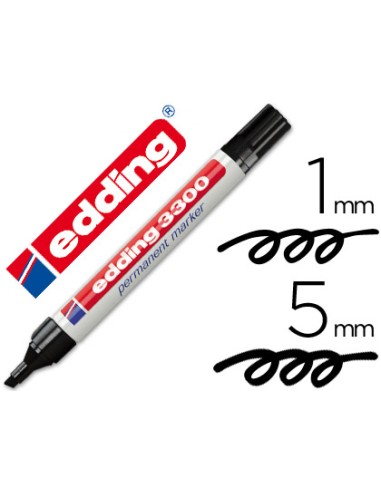 Rotulador edding marcador 3300 n.1 negro punta...