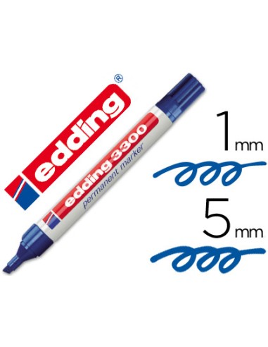 Rotulador edding marcador 3300 n.3 azul punta...