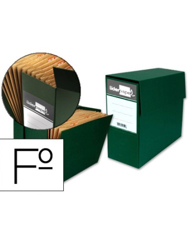 Caja transferencia liderpapel folio con fuelle...