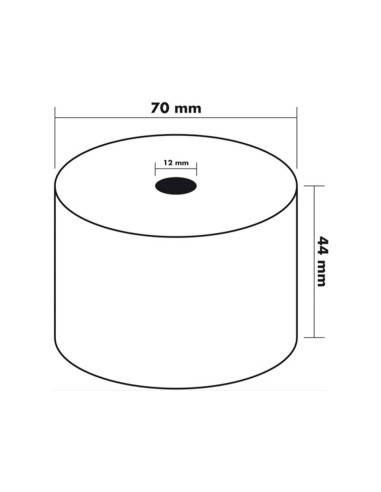 Rollo sumadora q-connect electra 44 mm ancho x...