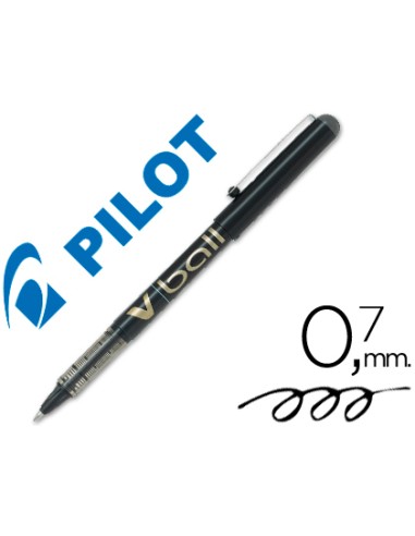 Rotulador pilot roller v-ball negro 0.7 mm