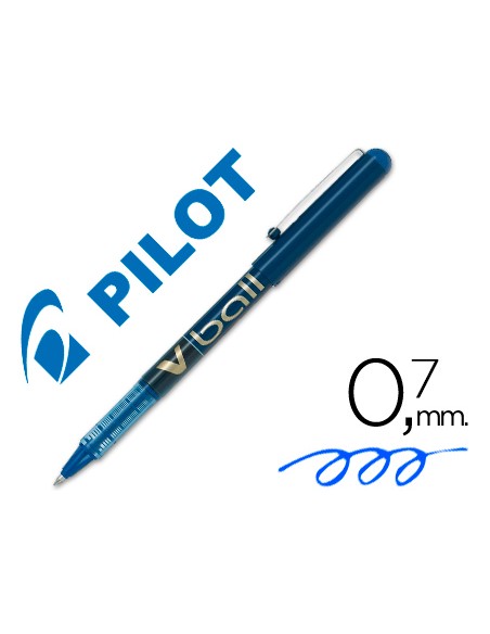Rotulador pilot roller v-ball azul 0.7 mm