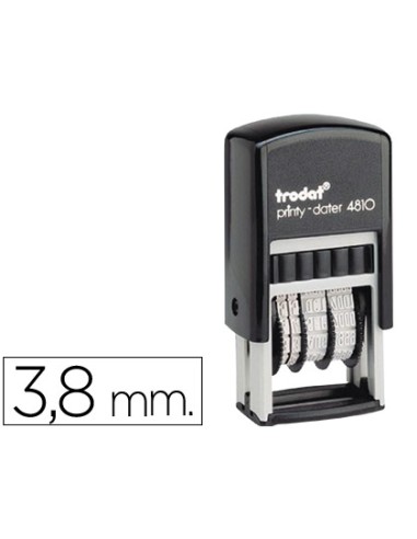 Fechador trodat printy entintaje automatico 3,8...