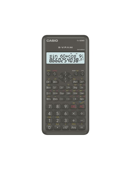 Calculadora casio fx-82msii cientifica 240 funciones pantalla de dos lineas