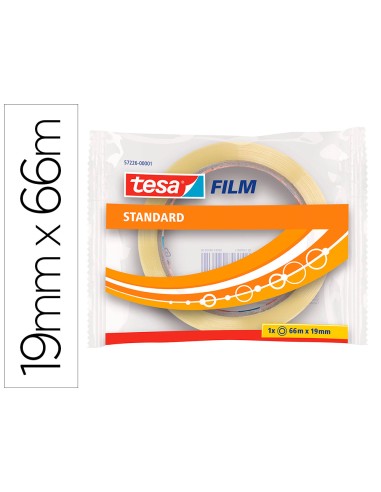 Cinta adhesiva tesa standard 66 m x 19 mm