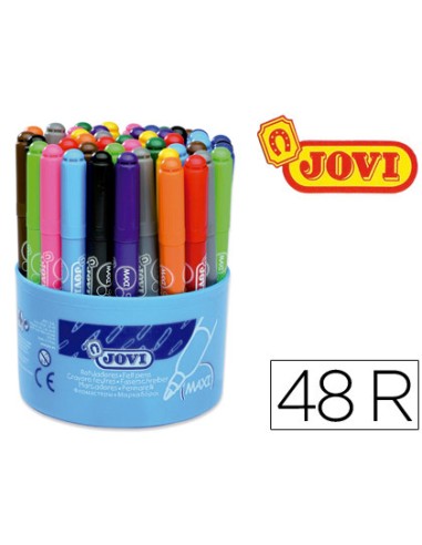 Rotulador jovi maxi 13 mm bote de 48 unidades...