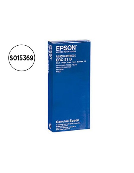 Cinta impresora epson erc-31b negra m-930 tm-930 930ii 950 u950 u925 h5000 u590