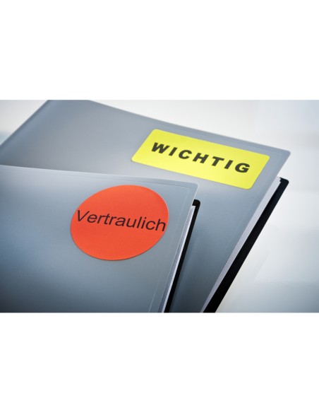 Etiqueta adhesiva tico naranja fluorescentes permanente fsclaser/inkjet/fotocopia 99,1x67,7 mm caja de 560 unidades