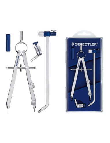 Compas staedtler micrometrico con alargadera...