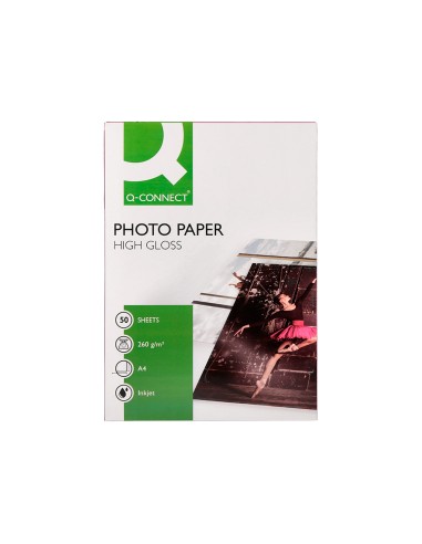 Papel q-connect foto glossy din a4 alta calidad...