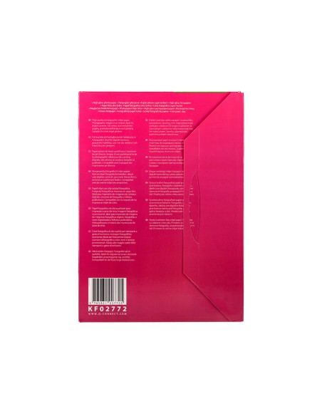 Papel q-connect foto glossy din a4 alta calidad digital photo para ink-jet bolsa de 50 hojas de 260 gr