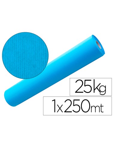 Papel kraft azul bobina 1,00 mt x 250 mt...