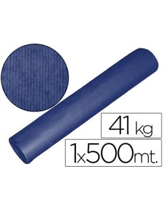 Papel kraft azul bobina 1 m...