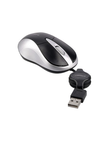 Raton q-connect mini optico 800 dpi retractil...