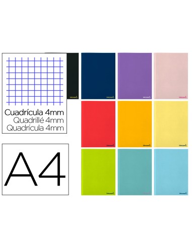 Libreta liderpapel smart a4 80 hojas 60g/m2...