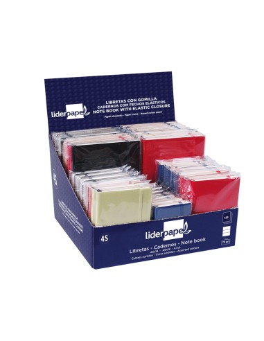 Libreta liderpapel simil piel 120 hojas 70gr...