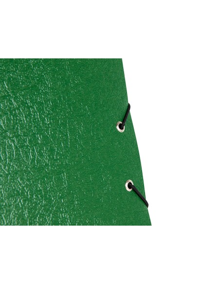Carpeta proyectos liderpapel folio lomo 90mm carton gofrado verde