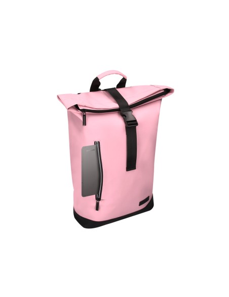 Mochila antartik roll pack waterproof enrollable gran capacidad rosa 480x130x280mm
