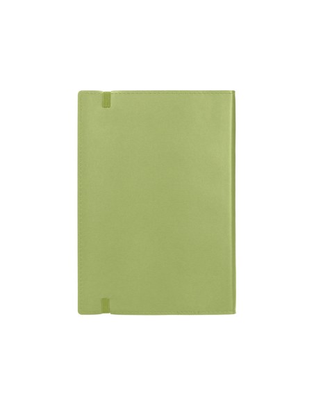 Libreta liderpapel simil piel a6 120 hojas 70g/m2 horizontal sin margen verde
