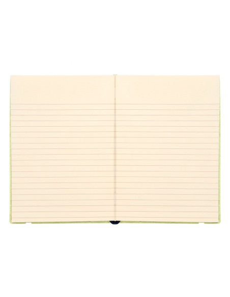 Libreta liderpapel simil piel a6 120 hojas 70g/m2 horizontal sin margen verde